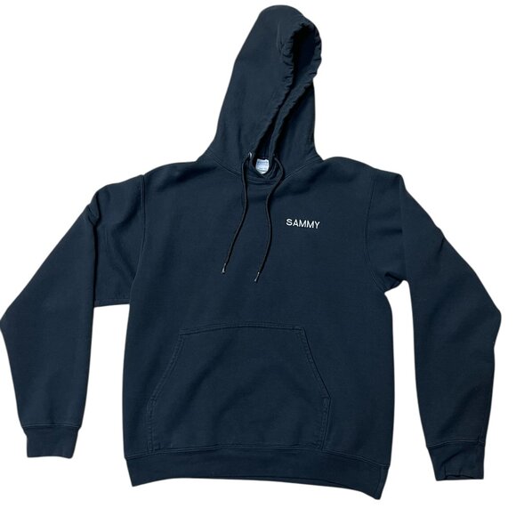 Bowling Upham's Pro Shop Hoodie Sweatshirt Size S "Sammy" Black Long Sleeve Hood - Picture 2 of 4